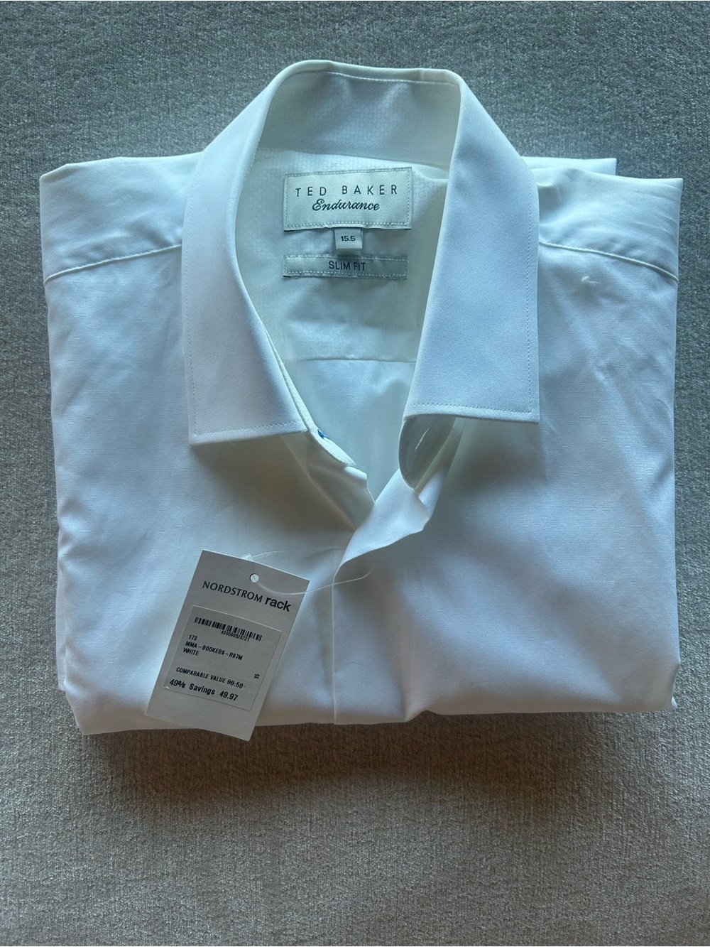 Ted Baker White Slim Fit Dress Shirt